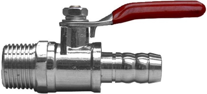 Zahradní kulový ventil na hadici 1/2″, chrom