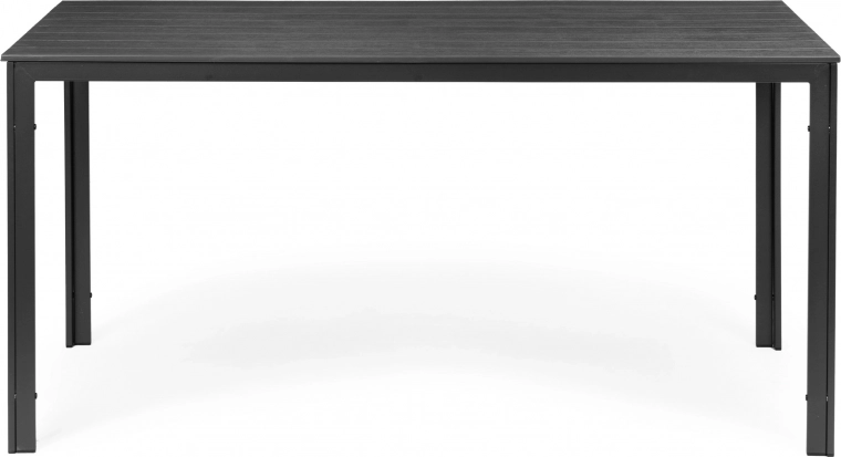 Zahradní stůl pro 6 osob 156 × 78 cm z polywoodu, šedý