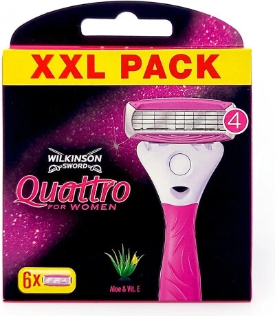 Wilkinson Quattro for Women náhradní holicí hlavice 6 ks