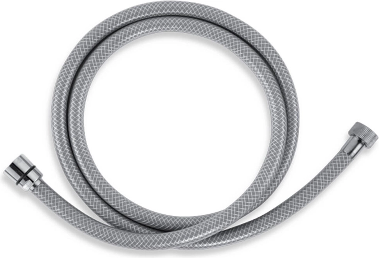 Sprchová hadice 150 cm z PVC, šedá