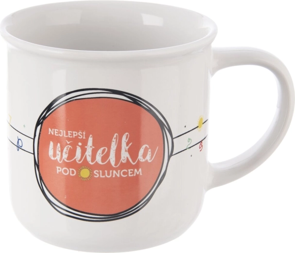 Hrnek „Nejlepší učitelka“ 0,34 l porcelán