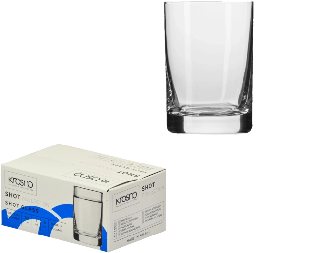 Sada sklenic na vodku 30 ml Krosno, 6 ks
