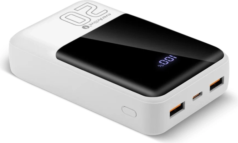 Powerbanka 20 000 mAh s rychlým nabíjením 22,5 W, 2× USB-A a USB-C s LCD displejem