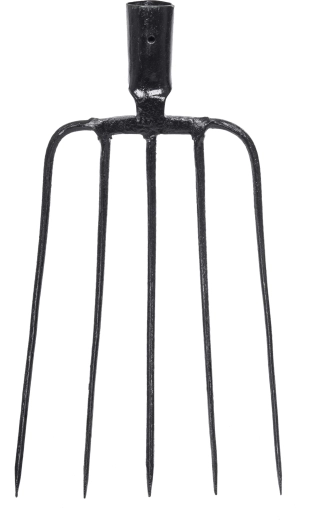 Kované vidle s 5 hroty bez násady