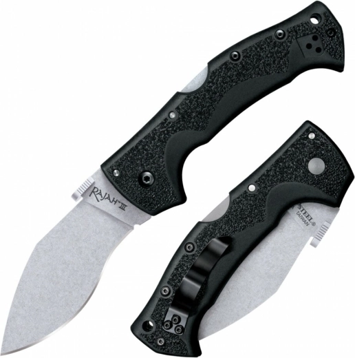 Cold Steel Rajah III kapesní nůž 8,9 cm stonewash černý Griv-Ex