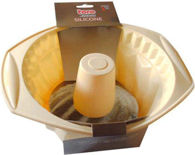 Silikonová forma na bábovku s uchy Toro krémová