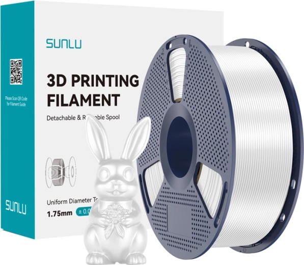 Sunlu PLA+ Silk filament bílý