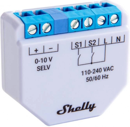 Shelly Plus 0-10V stmívač světla WiFi/Bluetooth