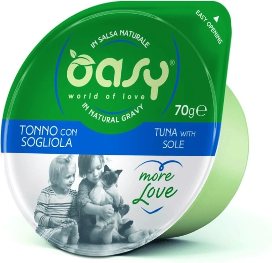 Oasy More Love konzerva pro kočky tuňák s platýsem 70 g