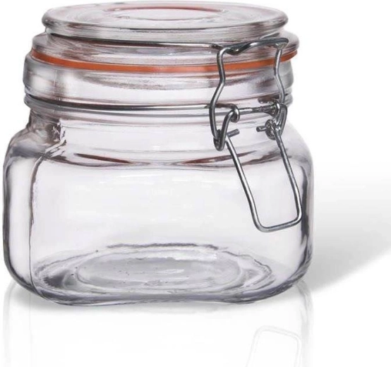 Skleněná zavařovací sklenice s klipem 500 ml