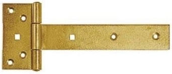 Závěs brankový 200 × 45 × 90 × 35 × 3 mm, žlutě pozinkovaný