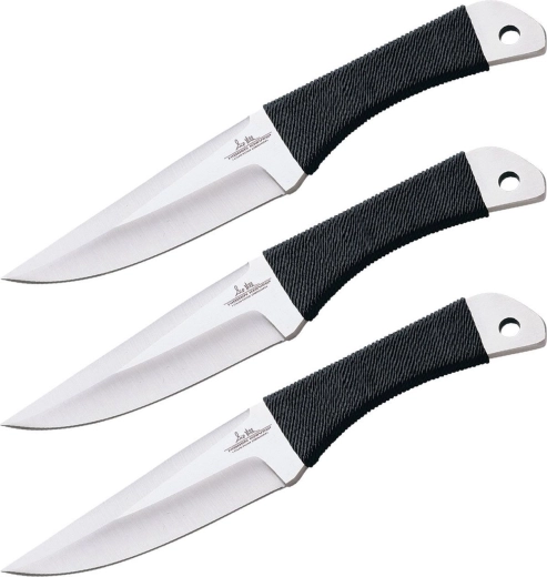 Hibben Cord Grip Thrower – sada tří vrhacích nožů, velké