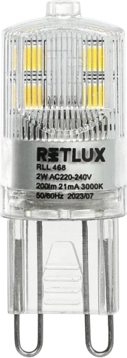 LED žárovka RETLUX G9 2 W teplá bílá