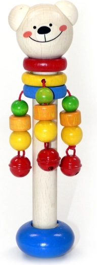 Hess chrastítko medvídek s červenými rolničkami