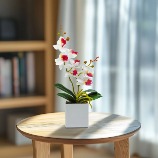 Umělá dekorativní orchidej 37 cm - 1 kus
