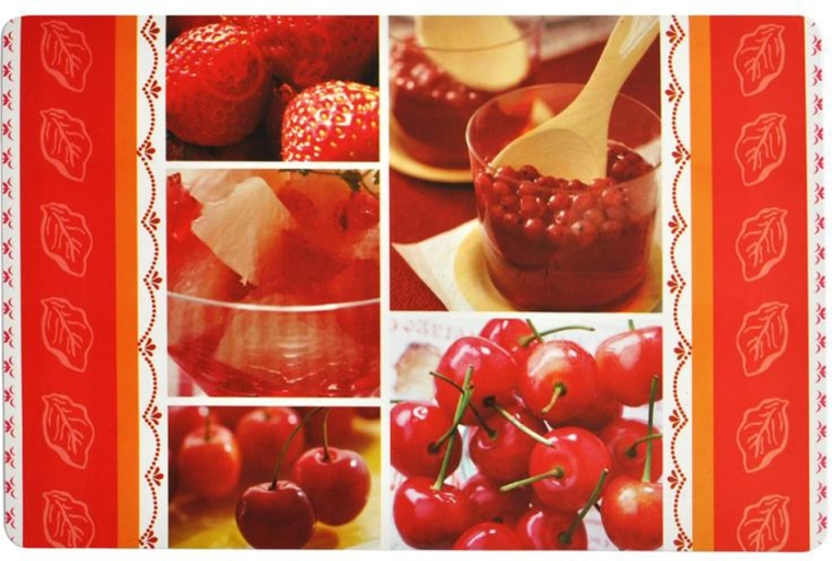 Plastové prostírání TORO s motivem ovoce 43 × 28 cm, mix vzorů