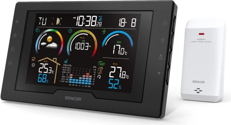 Meteorologická stanice Sencor SWS 8000 s bezdrátovým senzorem