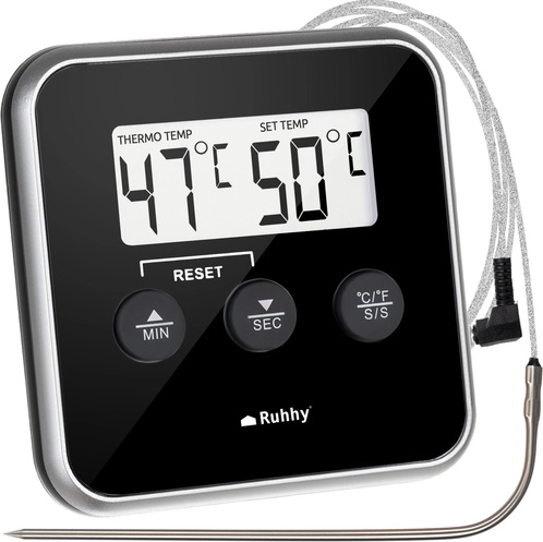 Digitální kuchyňský teploměr s sondou Ruhhy