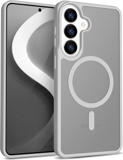 Hybrid Matte Magnetic pouzdro s MagSafe pro Samsung Galaxy S26 – šedé