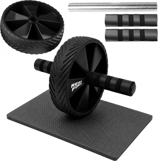 Posilovací kolečko na břicho AB Roller Renew Force s podložkou pod kolena