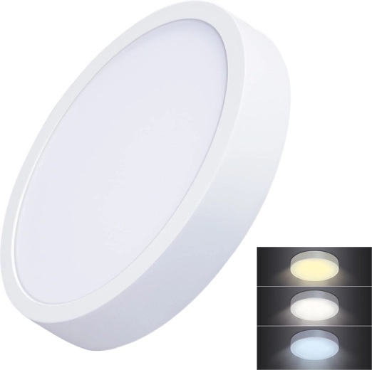 Solight LED mini panel CCT přisazený kulatý 24 W