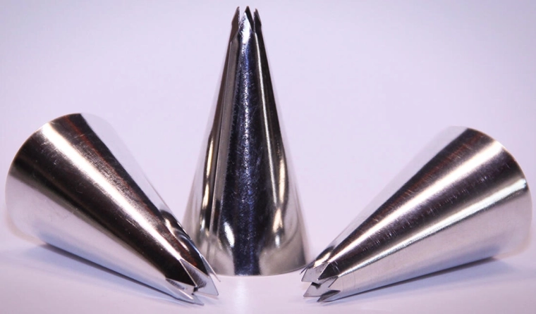 Sada zdobicích špiček zubatých malé, 3 ks, pocínovaný plech, č. 5