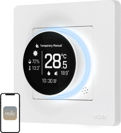 Moes chytrý termostat ZigBee pro ohřívače vody a plynové kotle ZHT-SR-GC
