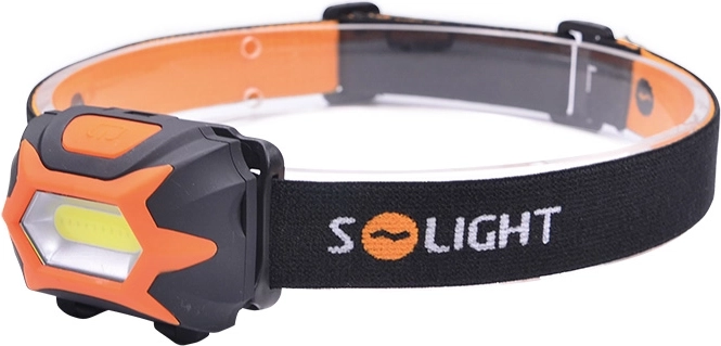Solight LED čelová svítilna 3 W COB na 3× AAA