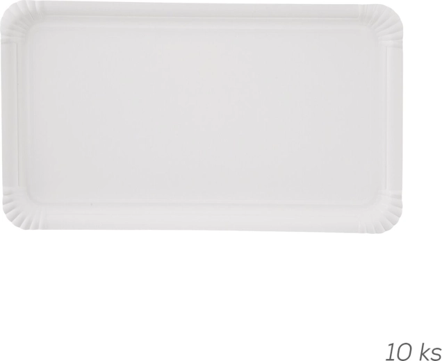 Jednorázové papírové tácky 33 × 19 cm, 10 ks