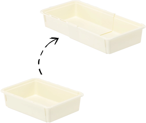 Organizér do domácnosti MiniMax 25 × 18 × 7 cm, plastový zásobník