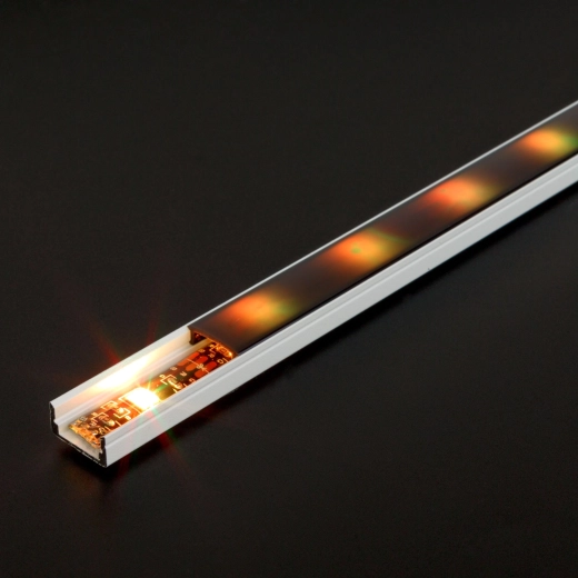 Bílá hliníková U lišta pro LED pásek 1000 × 17 × 8 mm
