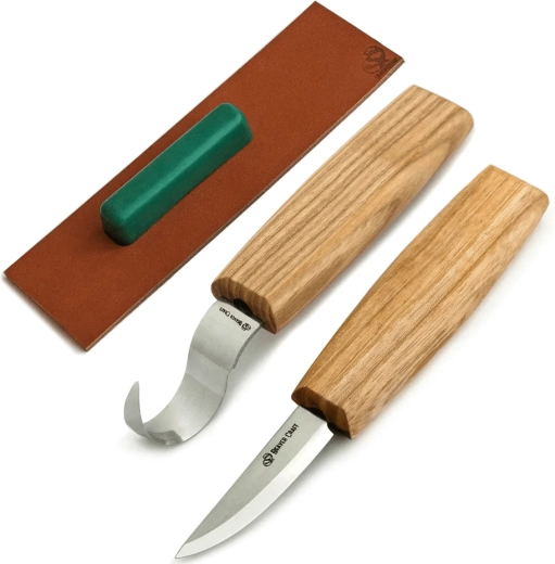 Sada na vyřezávání lžic Beavercraft S01 (2 nože a příslušenství)
