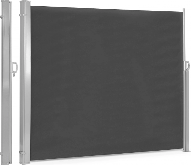 Výsuvná boční markýza 300 × 200 cm, zahradní zástěna na terasu, antracit