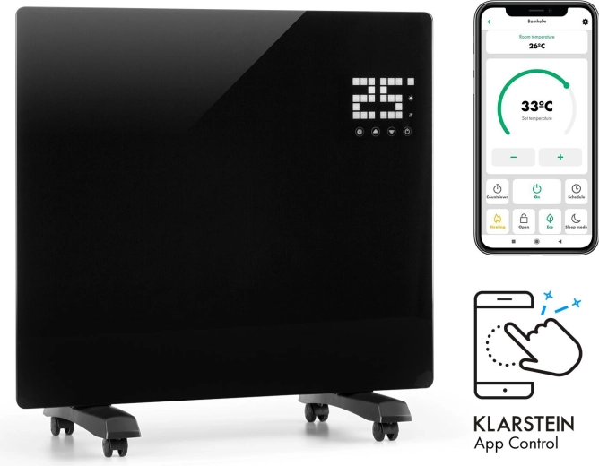 Klarstein Bornholm Single Smart konvektor 1000 W, černý