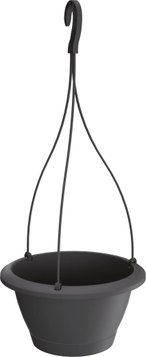 Závěsný květináč RESPANA W 27 cm antracit