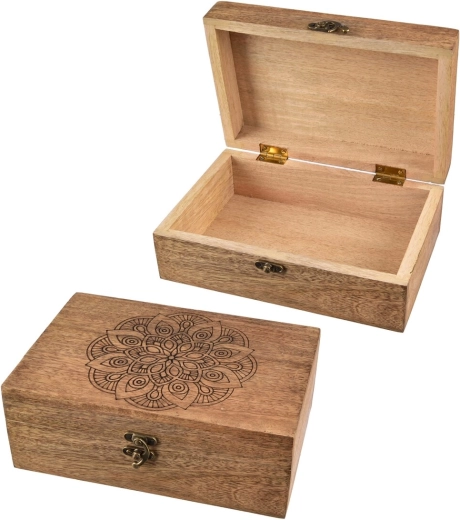 Box z mangového dřeva Mandala
