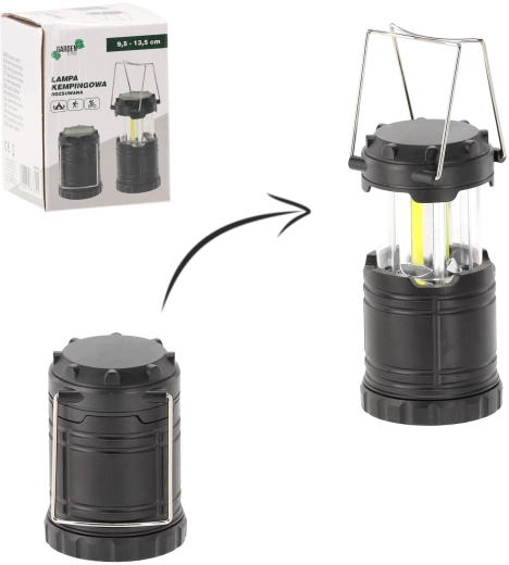 Rozkládací kempingová lampa 9,5–13,5 cm