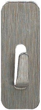 Samolepicí nerezové háčky obdélníkové 1,8 × 4,5 cm, sada 4 ks