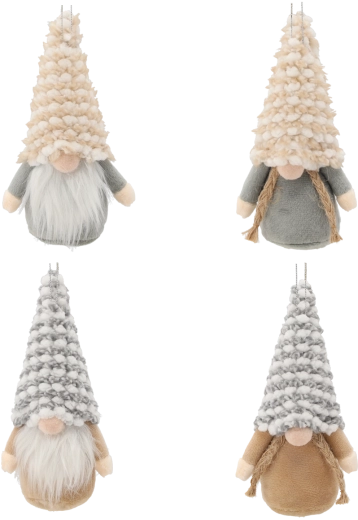 Vánoční ozdoba skřítek k zavěšení 8 × 15 cm