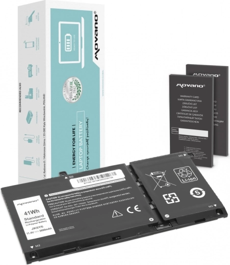 Baterie Movano JK6Y6 pro Dell Latitude a Inspiron 3600 mAh (41 Wh)