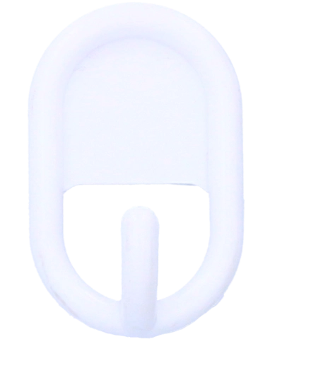 Samolepicí plastový háček s nosností 1 kg