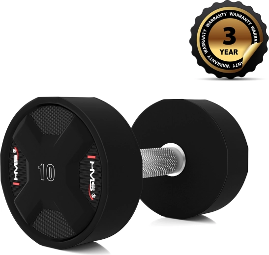 Jednoruční činka z polyuretanu HMS 10 kg