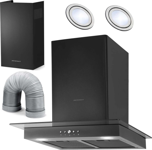 Komínový odsavač par 60 cm černý BERDSEN