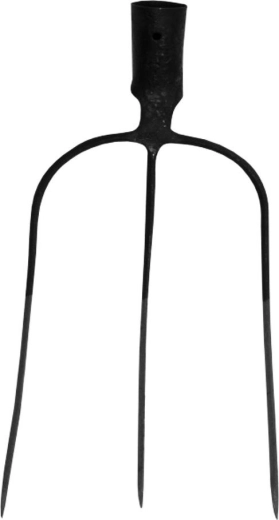 Kované vidle se 3 hroty bez násady