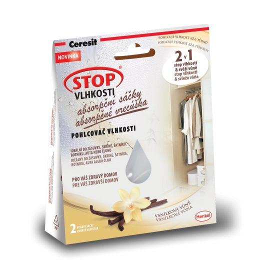 Ceresit Stop vlhkosti – absorpční sáčky s vůní vanilka 2×50 g