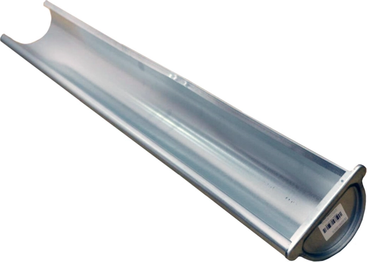 Koncový žlab pravý 250 mm, 1 m, pozinkovaná ocel