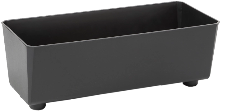 Květinový truhlík SAGA 375 × 170 mm černý