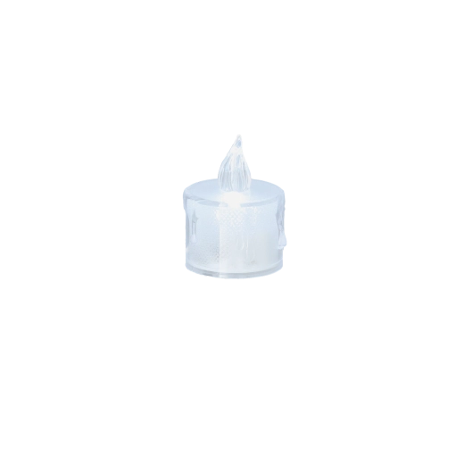 Led čajová svíčka polotransparentní 3,5 × 4,5 cm – teplá bílá