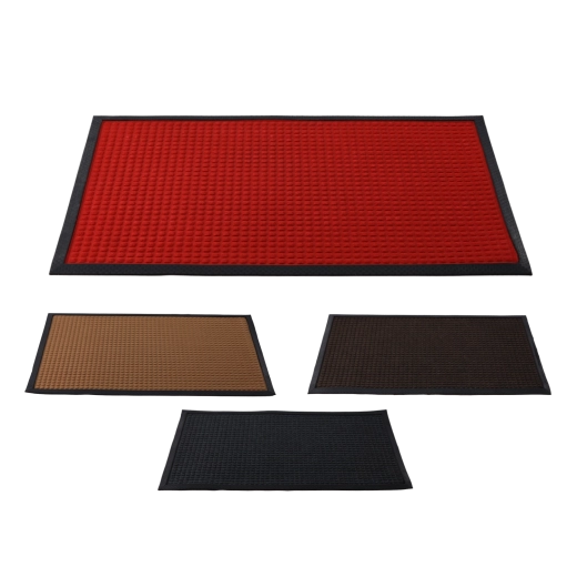 Gumová vstupní rohož s polypropylenovým povrchem 60 × 90 cm