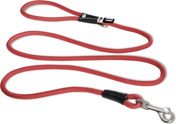 Curli komfortní lanové vodítko pro psy comfort red m